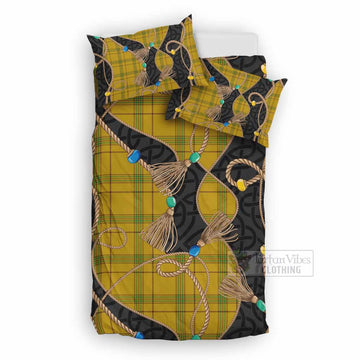 Houston Scottish Tartan Twisted Ropes Stylized Bedding Set UK Bedding Set UK Double 79*79 inch - Tartan Vibes Clothing