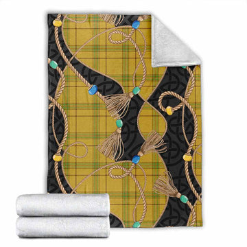 Houston Scottish Tartan Twisted Ropes Stylized Blanket X-Large 59 x 79 inches 150 x 200 cm - Tartan Vibes Clothing