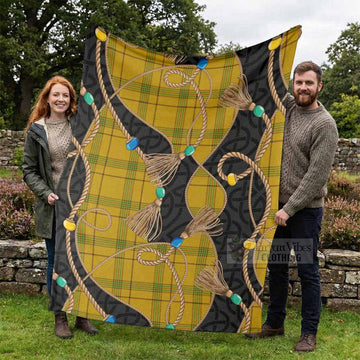 Houston Scottish Tartan Twisted Ropes Stylized Blanket - Tartan Vibes Clothing