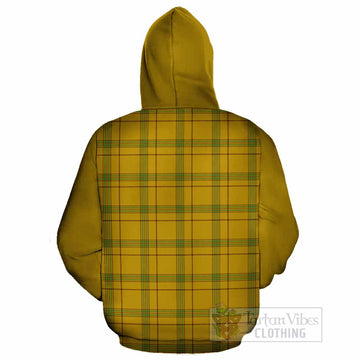 Houston Tartan Accent Cotton Hoodie with Family Crest