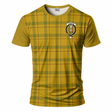Houston Tartan Accent T-Shirt with Family Crest