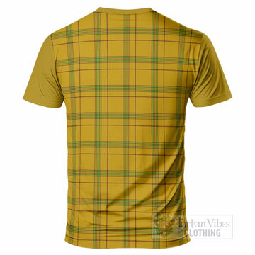 Houston Tartan Accent T-Shirt with Family Crest