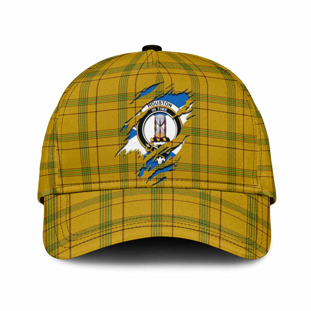 Houston Tartan Classic Cap with Family Crest In Me Style