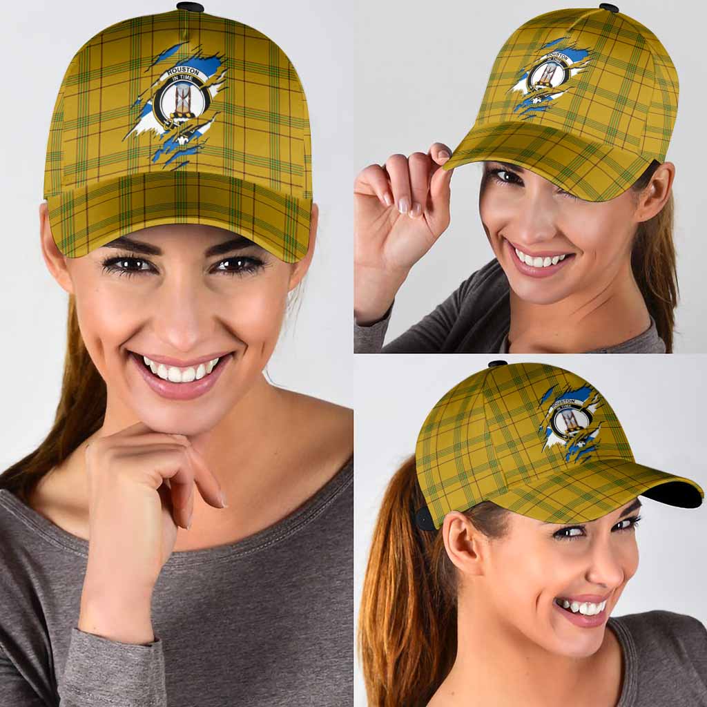 Houston Tartan Classic Cap with Family Crest In Me Style