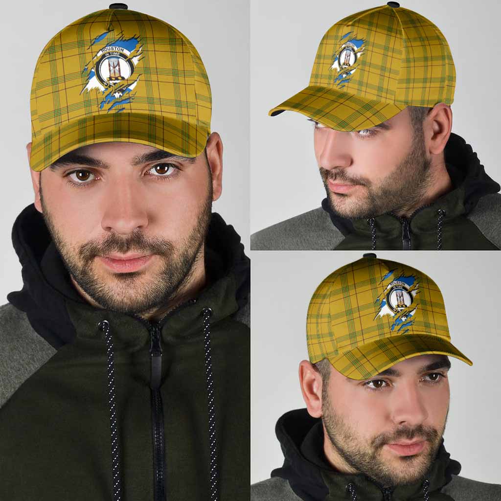 Houston Tartan Classic Cap with Family Crest In Me Style