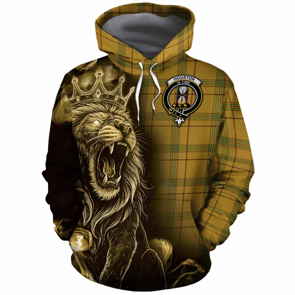 Houston Tartan Cotton Hoodie Roaring Lion Heritage
