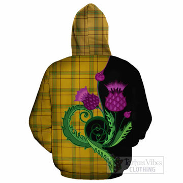 Houston Tartan Cotton Hoodie Traditional Scottish Thistle