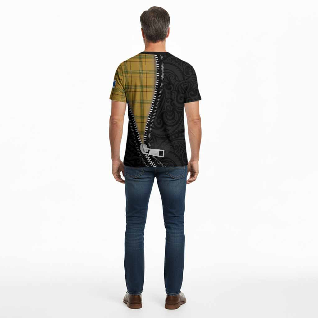Houston Tartan Cotton T-shirt New Zealand Pattern Unique Zipper Stylized