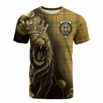 Houston Tartan Cotton T-shirt Roaring Lion Heritage
