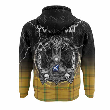 Houston Tartan Crest Hoodie Celtic Odin's Raven Legacy