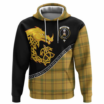 Houston Tartan Crest Hoodie Legendary Dragon Knot Half Style