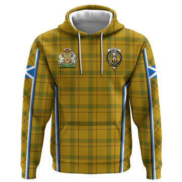 Houston Tartan Crest Hoodie Scotland Coat of Arm Flag Style - Tartan Vibes Clothing