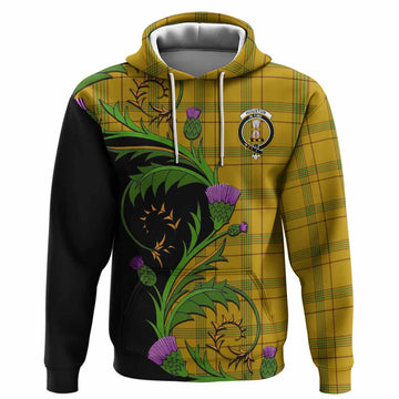 Houston Tartan Crest Hoodie Scottish Thistle Pride Heritage Art