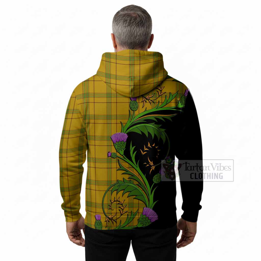 Houston Tartan Crest Hoodie Scottish Thistle Pride Heritage Art