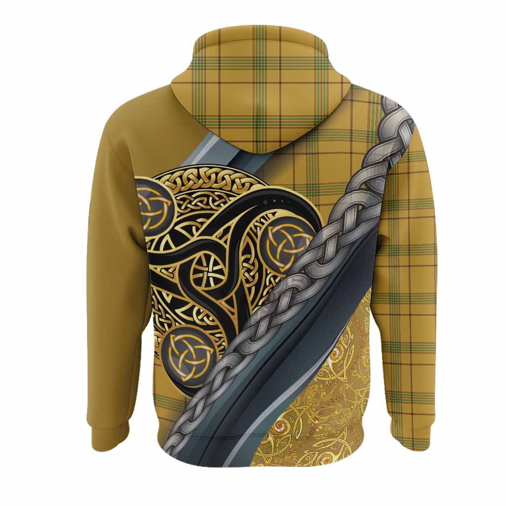 Houston Tartan Crest Hoodie Scottish Triskele Celtic