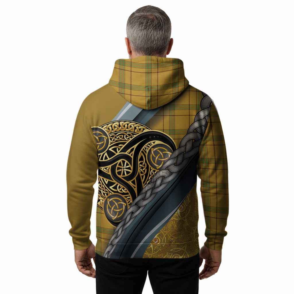Houston Tartan Crest Hoodie Scottish Triskele Celtic