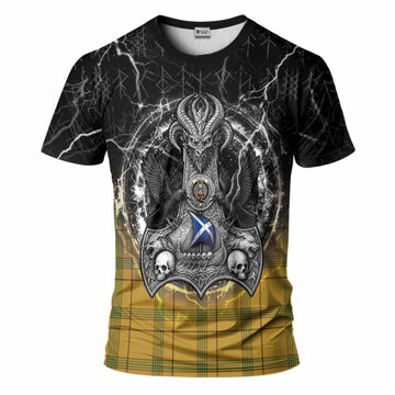 Houston Tartan Crest T-Shirt Celtic Odin's Raven Legacy