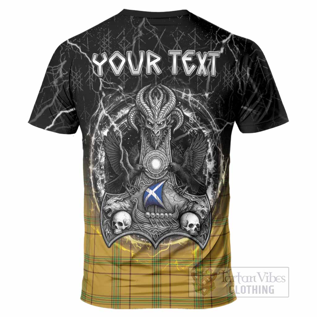Houston Tartan Crest T-Shirt Celtic Odin's Raven Legacy