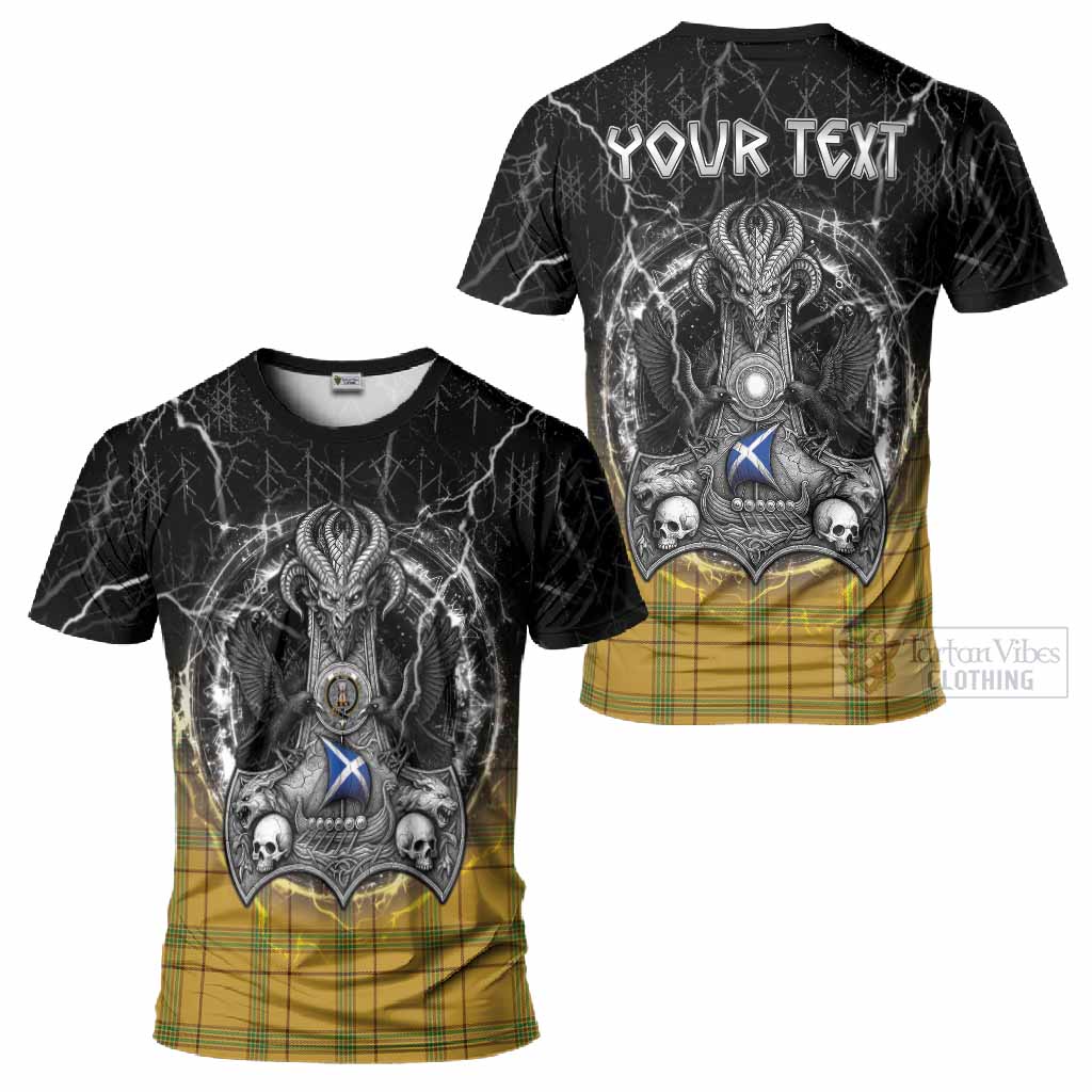 Houston Tartan Crest T-Shirt Celtic Odin's Raven Legacy