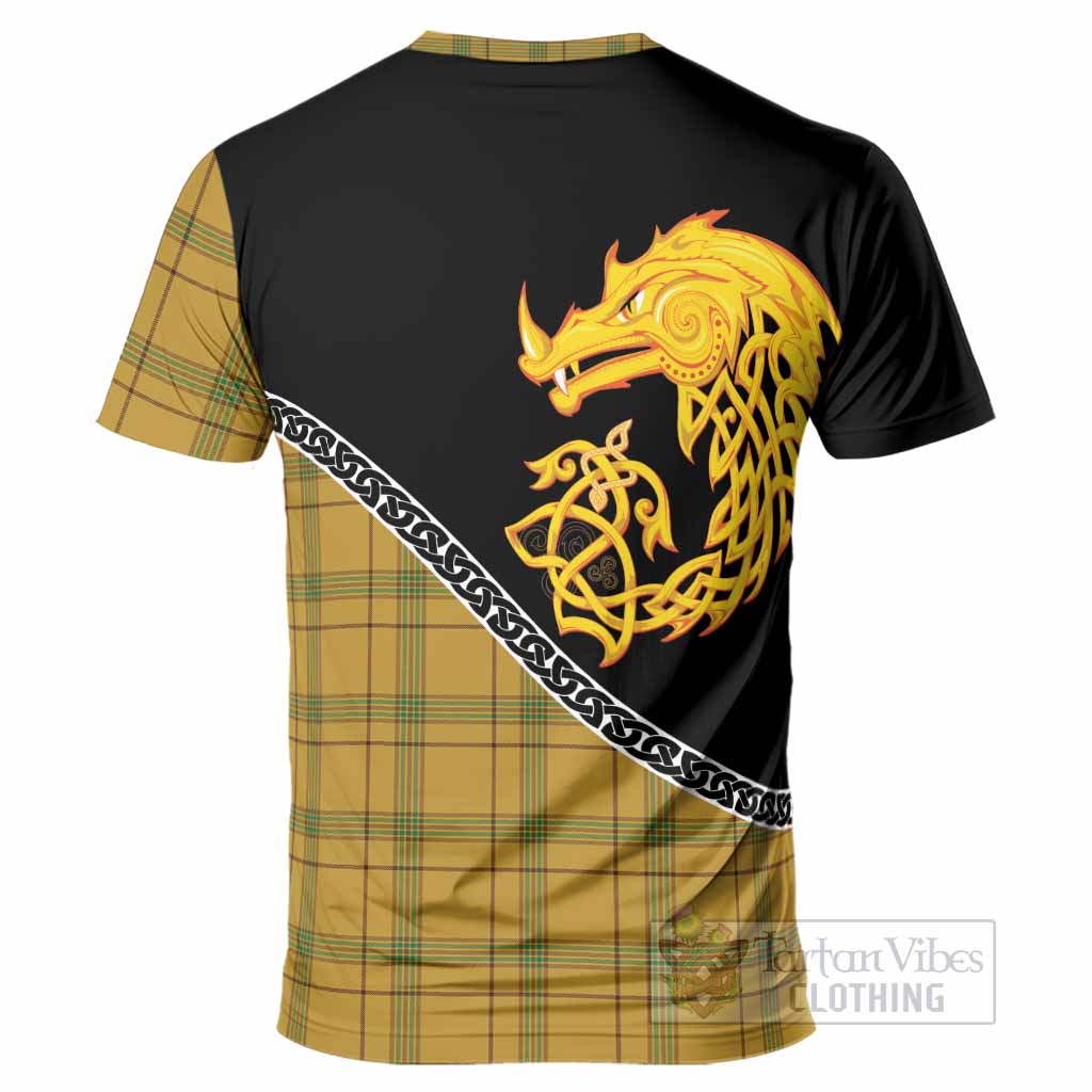 Houston Tartan Crest T-Shirt Legendary Dragon Knot Half Style