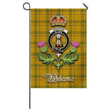 Houston Tartan Family Crest Garden Flag Royal Thistle Welcome Style