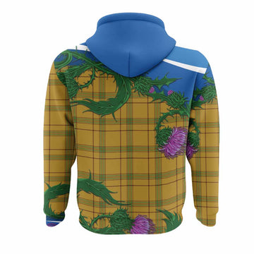 Houston Tartan Family Crest Hoodie Thistle in Minimalism