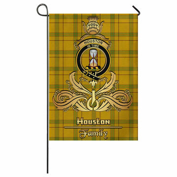 Houston Tartan Garden Flag with Highland Thistle Cherish Family Crest Style