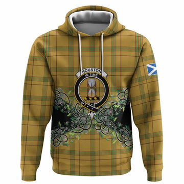 Houston Tartan Hoodie Thistle Scottish Spirit