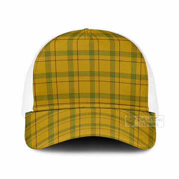 Houston Tartan Mesh Trucker Cap One Size (Adjustable) White - Tartan Vibes Clothing