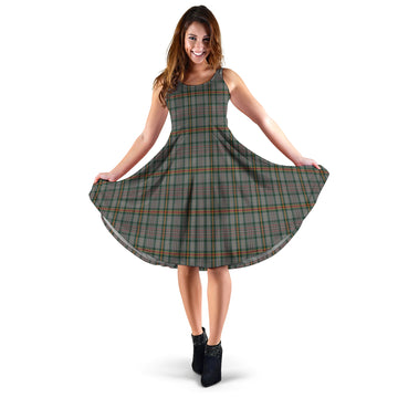 Howell of Wales Tartan Sleeveless Midi Womens Dress
