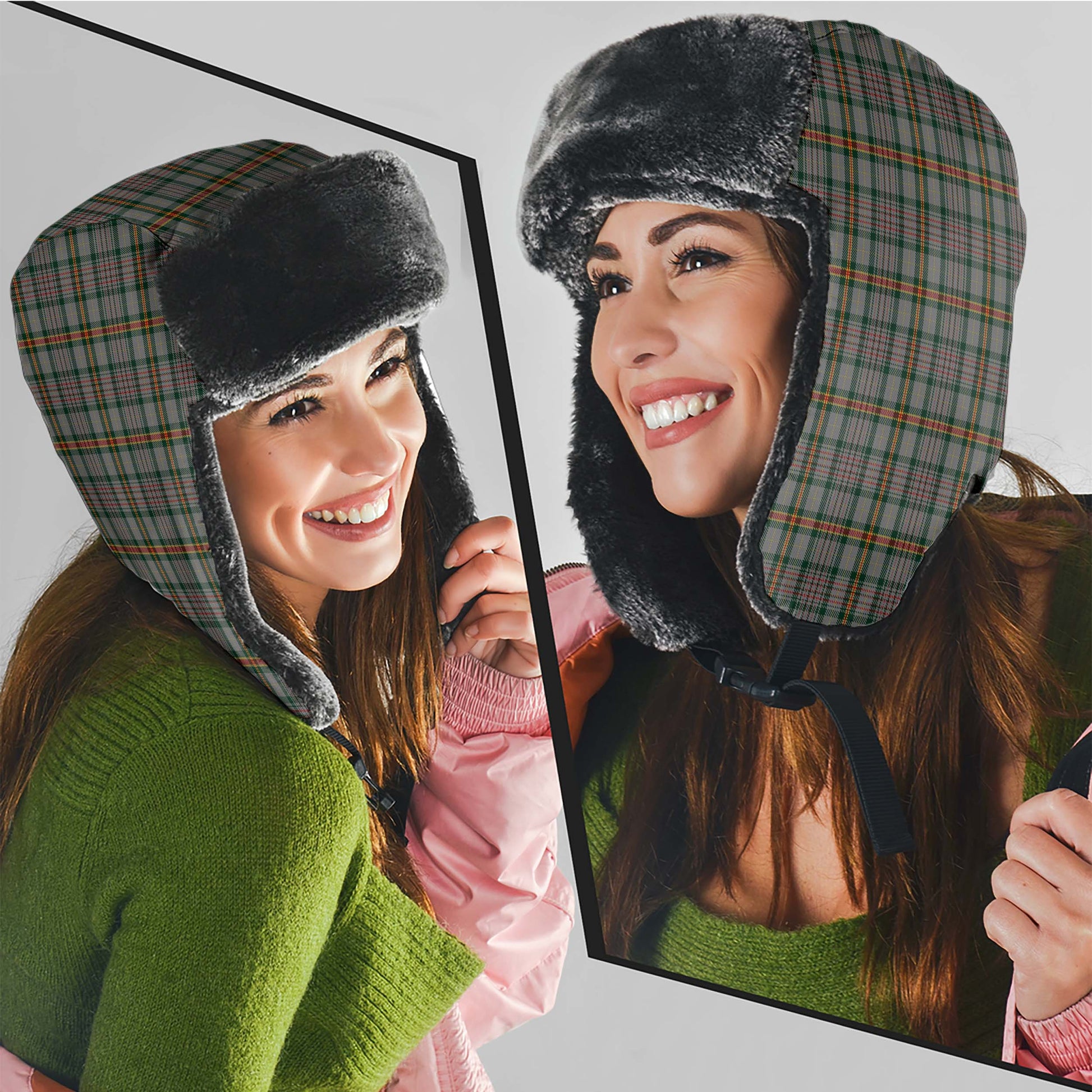 Howell of Wales Tartan Winter Trapper Hat Winter Trapper Hat Universal Fit Circumference 22.8in (58cm) - Tartan Vibes Clothing