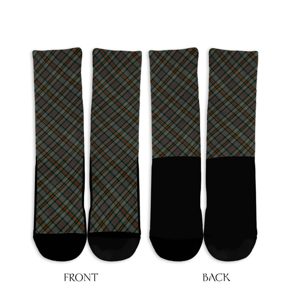 Howell of Wales Tartan Crew Socks Cross Style - Tartan Vibes Clothing