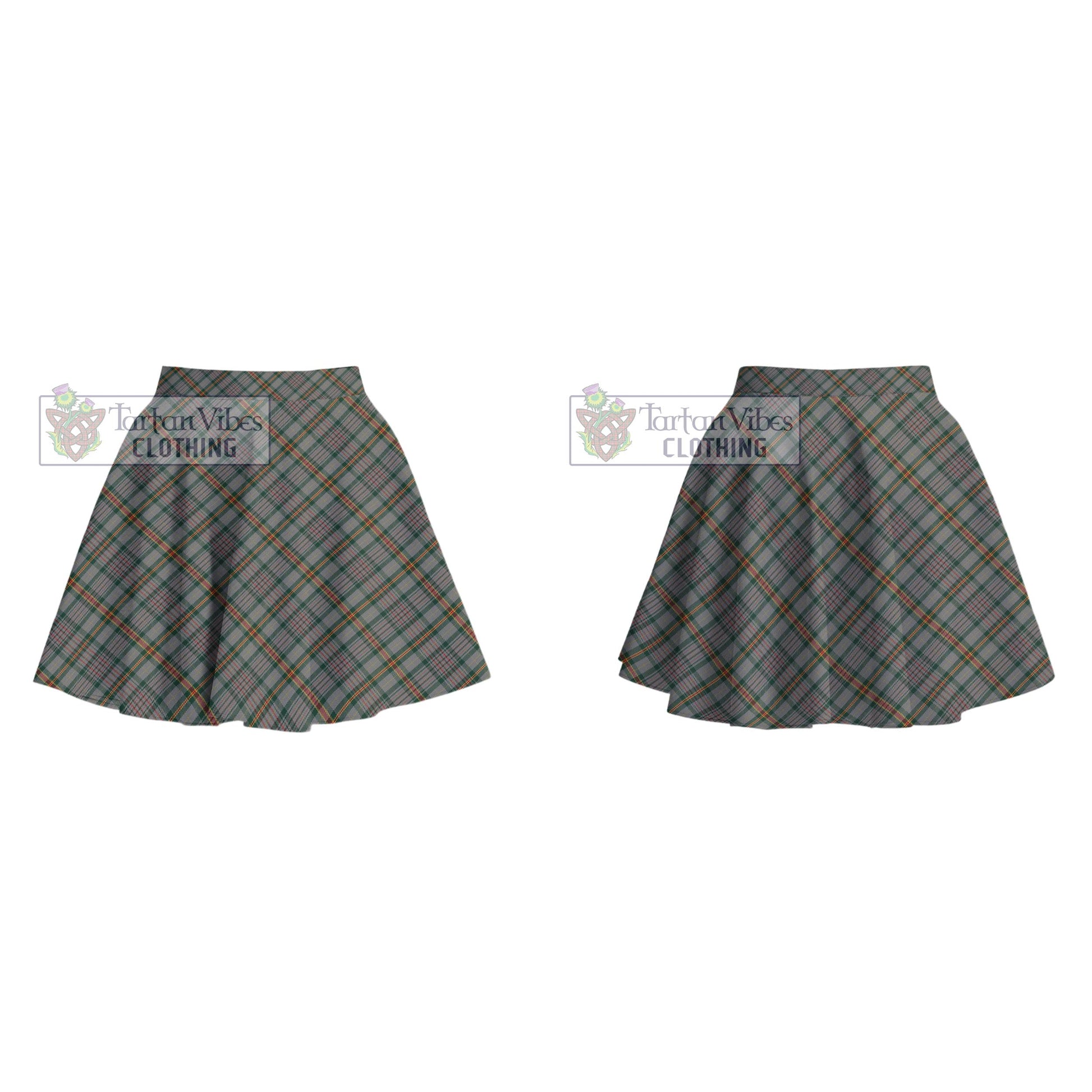 Howell of Wales Tartan Women's Plated Mini Skirt Cross Style - Tartan Vibes Clothing