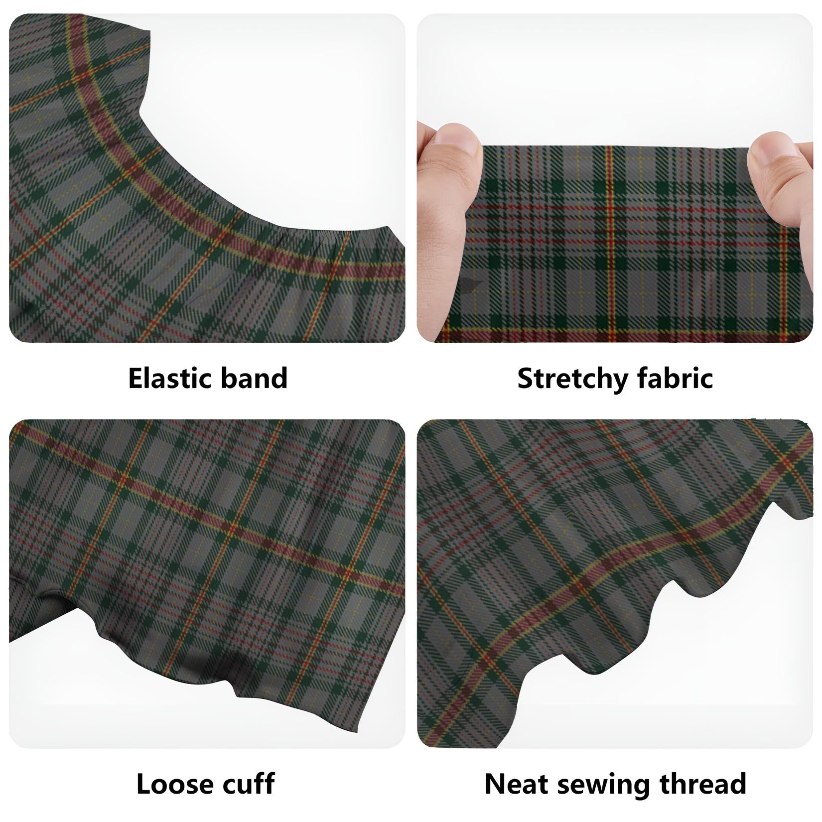 Howell of Wales Tartan Off Shoulder Long Dress - Tartan Vibes Clothing