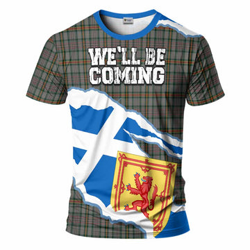 Howell of Wales Scotland Football Tartan T-Shirt We'll Be Coming