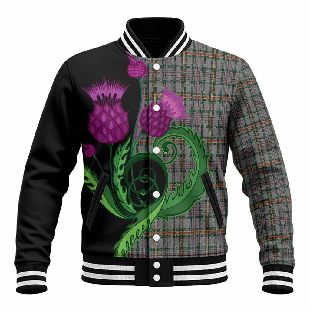 Howell of Wales Tartan Baseball Jacket Traditional Scottish Thistle