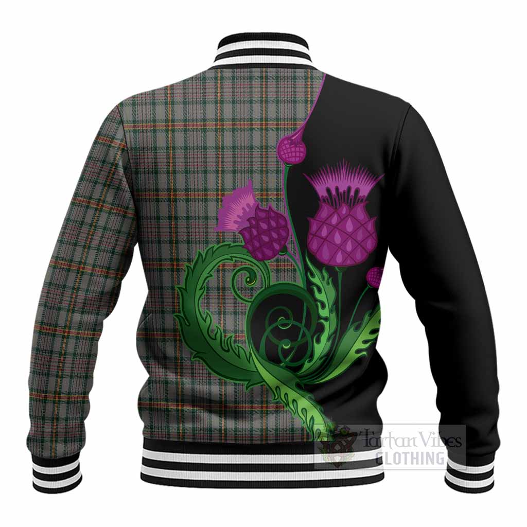 Howell of Wales Tartan Baseball Jacket Traditional Scottish Thistle