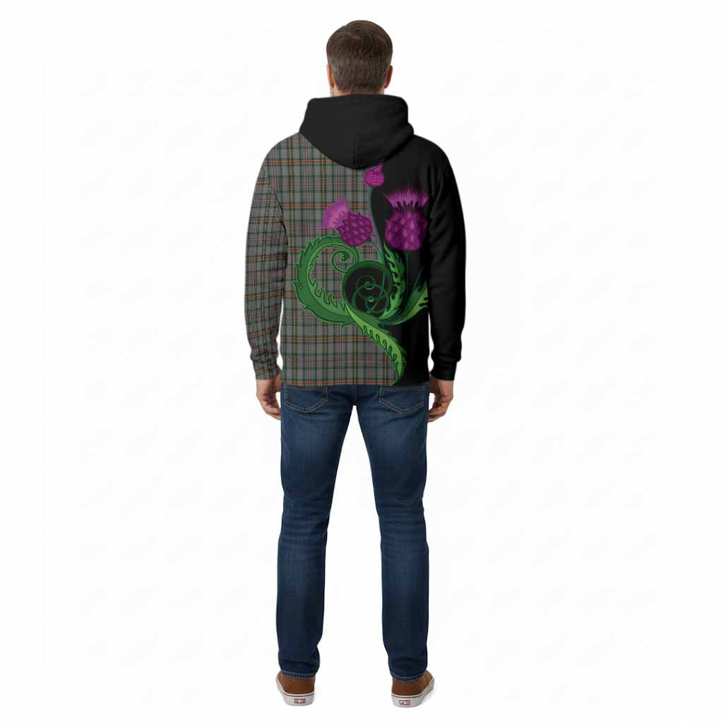 Howell of Wales Tartan Cotton Hoodie Traditional Scottish Thistle