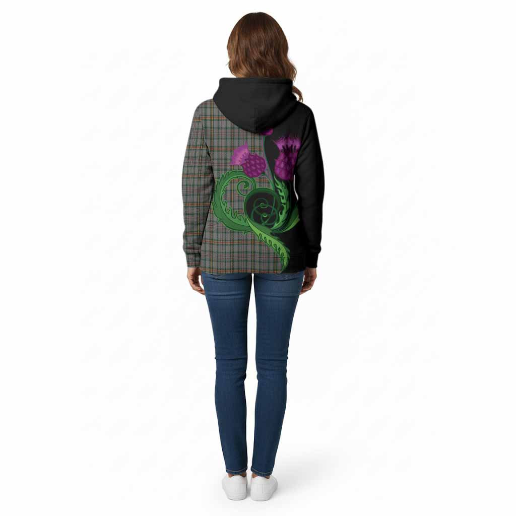 Howell of Wales Tartan Cotton Hoodie Traditional Scottish Thistle