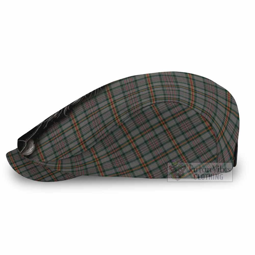 Howell of Wales Tartan Flat Cap, Jeff Cap Roaring Lion Heritage