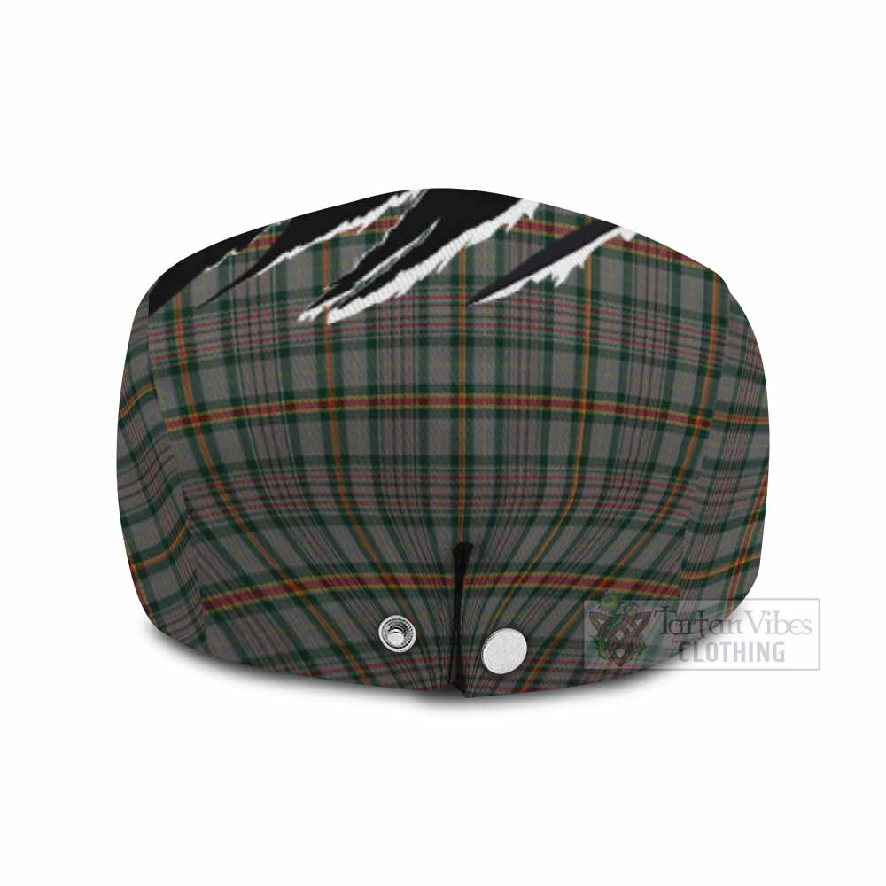 Howell of Wales Tartan Loch Ness Monster Flat Cap, Jeff Cap Celtic Knot Nessie Art