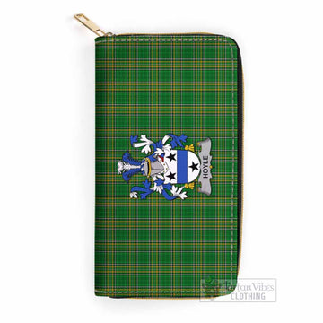 Hoyle Irish Clan Tartan Women's Leather Wallet with Coat of Arms