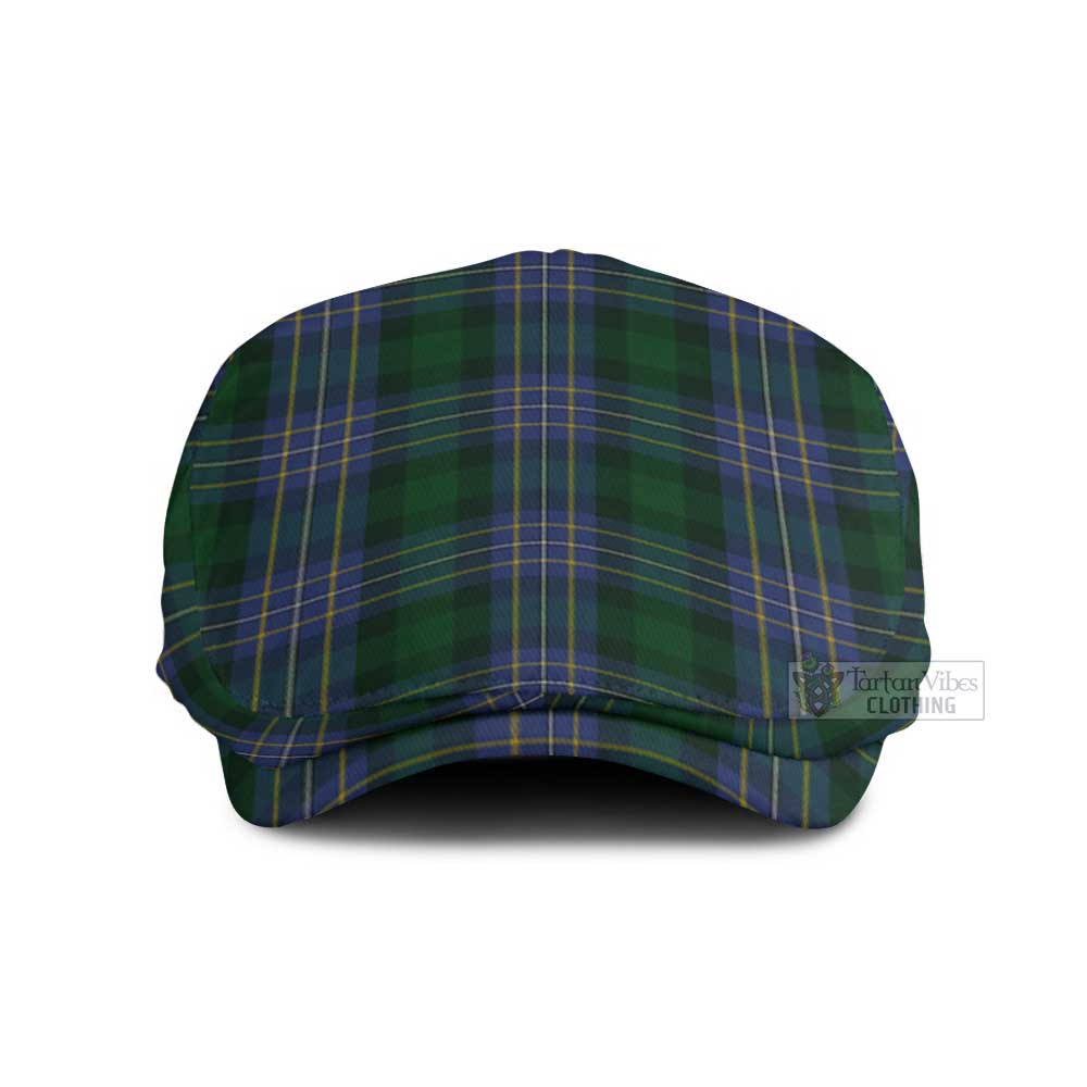 Hughes Tartan Jeff Cap, Tartan Flat Cap Jeff Hat - Tartan Vibes Clothing