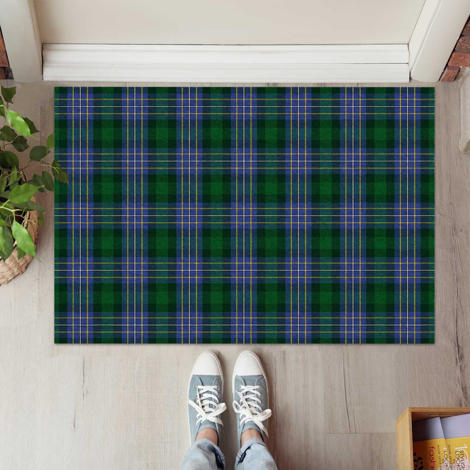 Hughes Tartan Rubber Doormat - Tartan Vibes Clothing