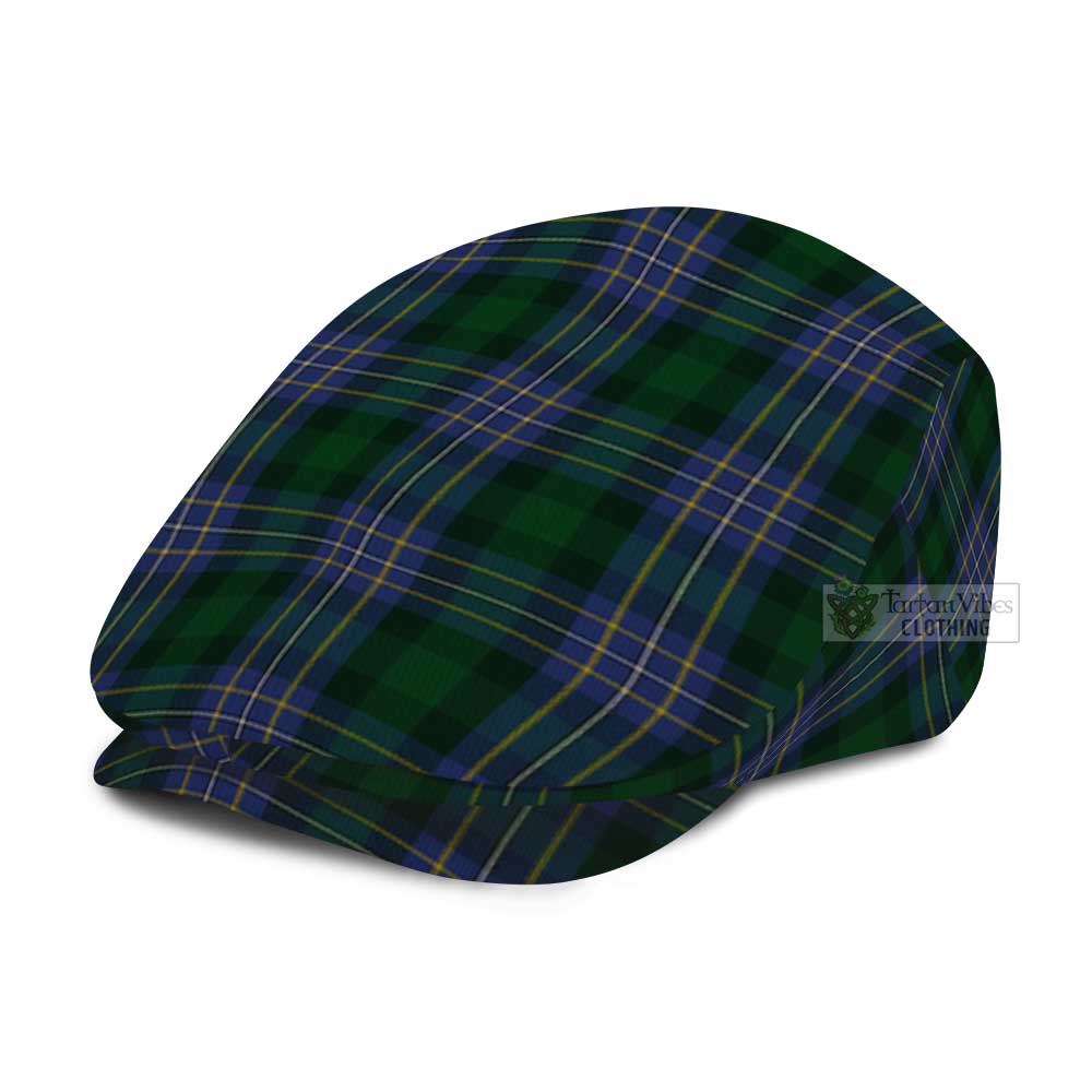 Hughes Tartan Jeff Cap, Tartan Flat Cap - Tartan Vibes Clothing