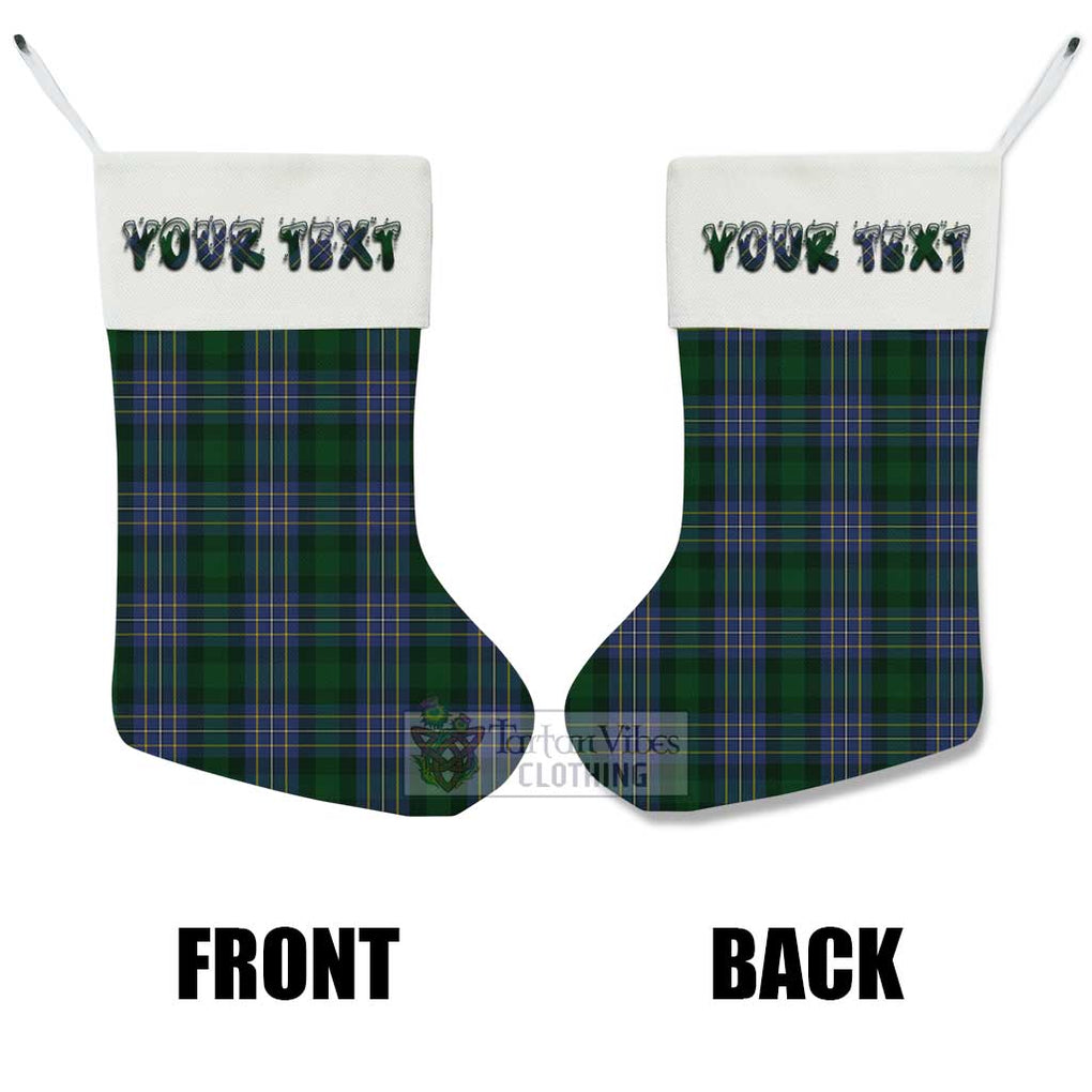 Tartan Vibes Clothing Hughes Tartan Christmas Stocking with Personalized Text