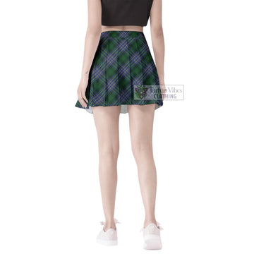Hughes Tartan Women's Plated Mini Skirt