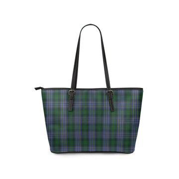 Hughes Tartan Leather Tote Bag - Tartan Vibes Clothing