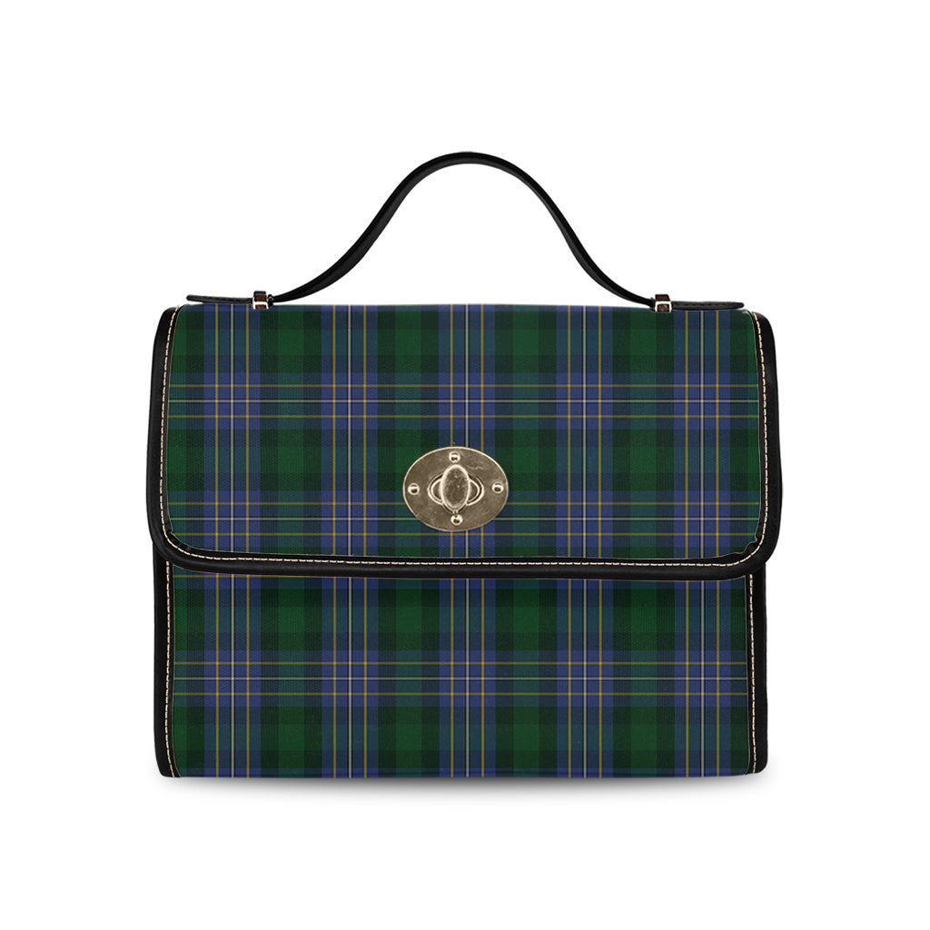 hughes-tartan-leather-strap-waterproof-canvas-bag