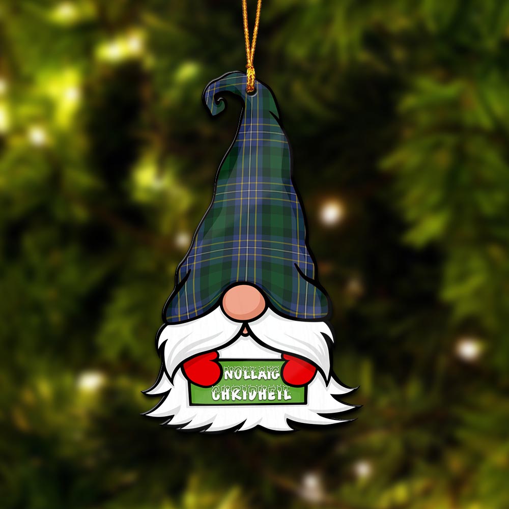 Hughes Gnome Christmas Ornament with His Tartan Christmas Hat - Tartan Vibes Clothing